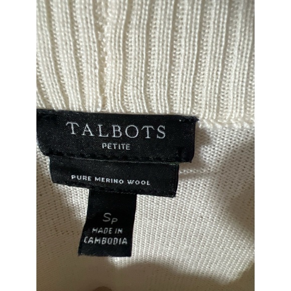 Talbots Elegant Cream Sweater - Picture 2 of 2